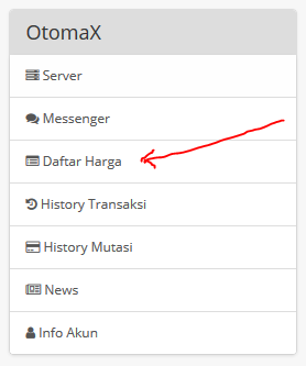 menu daftar harga api otomax